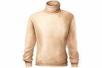 Beige turtleneck sweatshirt sweater sleeve. AI generated Image by rawpixel.