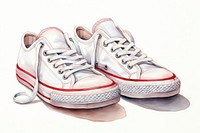 Sneakers footwear white shoe. AI generated Image by rawpixel.