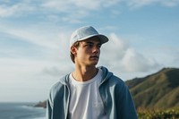 A man wearing The denim cap portrait contemplation tranquility. AI generated Image by rawpixel.