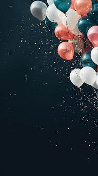 New year celebrate balloon illuminated celebration. AI generated Image by rawpixel.
