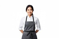 Apron asian mother adult white background. AI generated Image by rawpixel.