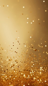Golden sprinkles glitter paper illuminated. AI generated Image by rawpixel.