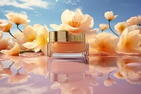 Sunscreen cosmetics flower reflection perfume. AI generated Image by rawpixel.