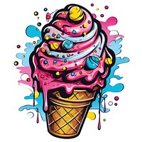 Ice cream dessert food creativity. AI generated Image by rawpixel.