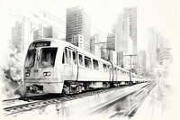 Train city vehicle railway. AI generated Image by rawpixel.
