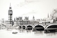 Big ben architecture building vehicle. AI generated Image by rawpixel.