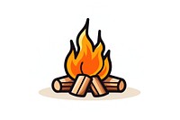 Campfire fireplace bonfire creativity. AI generated Image by rawpixel.