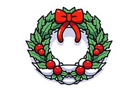 Christmas wreath celebration creativity decoration. AI generated Image by rawpixel.