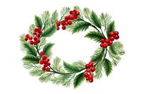 Christmas wreath plant tree celebration. AI generated Image by rawpixel.
