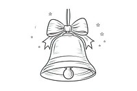 Christmas vector bell line celebration decoration. AI generated Image by rawpixel.
