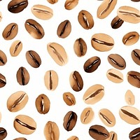 Coffee bean backgrounds pattern coffee beans. AI generated Image by rawpixel.