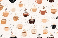 Coffee backgrounds pattern drink. AI generated Image by rawpixel.