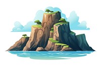 Rock hill land outdoors nature. AI generated Image by rawpixel.