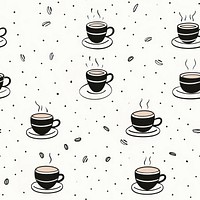 Coffee cup backgrounds pattern drink. 