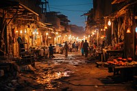 Bazaar outdoors street market. AI generated Image by rawpixel.