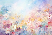 Colorful flowers pattern painting backgrounds abstract. AI generated Image by rawpixel.