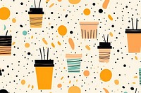 Coffee pattern backgrounds disposable. AI generated Image by rawpixel.