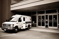 Ambulance vehicle truck van. AI generated Image by rawpixel.