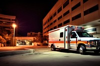 Ambulance vehicle car transportation. AI generated Image by rawpixel.