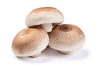 Champignons mushrooms food fungus white background. AI generated Image by rawpixel.