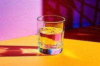 Tequila glass lighting drink refreshment. AI generated Image by rawpixel.