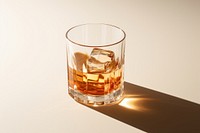 Whiskey glass lighting whisky drink. AI generated Image by rawpixel.