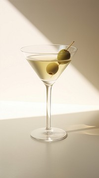 Martini cocktail lighting drink. AI generated Image by rawpixel.