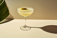 Classic cocktail martini drink glass. 