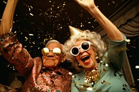 New year celebration sunglasses laughing. AI generated Image by rawpixel.