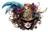 Steampunk Carnival Mardi Gras Venice Party carnival adult mask. 