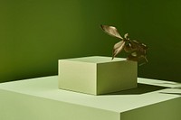 Lighting green box origami. AI generated Image by rawpixel.