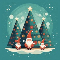 Christmas christmas tree togetherness. AI generated Image by rawpixel.