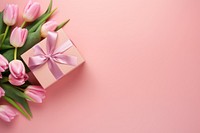 Giftbox ribbon flower plant. AI generated Image by rawpixel.