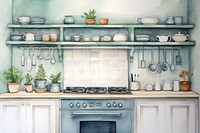 Kitchen room architecture arrangement countertop. AI generated Image by rawpixel.