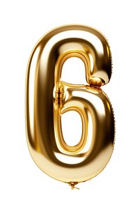 Balloons gold number text. AI generated Image by rawpixel.