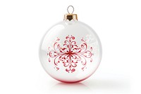 Ornament ball christmas white background illuminated. AI generated Image by rawpixel.