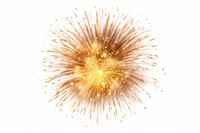 Golden Firework fireworks white background illuminated. AI generated Image by rawpixel.