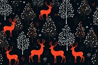 Christmas pattern backgrounds mammal celebration. AI generated Image by rawpixel.