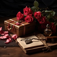 Gifts flower plant rose. AI generated Image by rawpixel.
