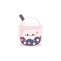 Bubble tea cartoon dessert yogurt. AI generated Image by rawpixel.