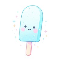 Popsicle dessert cartoon smiling. AI generated Image by rawpixel.
