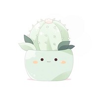 Cactus pot drawing plant representation. AI generated Image by rawpixel.