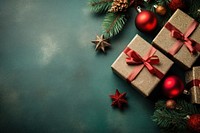 Christmas gifts red illuminated celebration. AI generated Image by rawpixel.