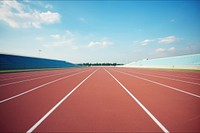 Empty Running track running sports determination. 