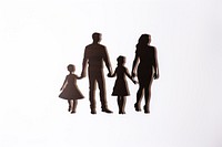 Happy family silhouette walking adult. AI generated Image by rawpixel.