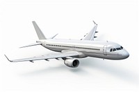 Passenger plane airplane aircraft airliner. AI generated Image by rawpixel.