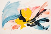 Flower Abstract shape background abstract painting yellow. AI generated Image by rawpixel.