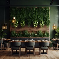 Modern restaurant table architecture furniture. AI generated Image by rawpixel.