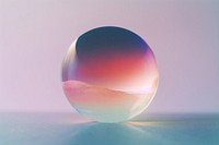 Sphere moon reflection fragility. AI generated Image by rawpixel.