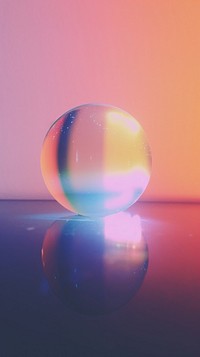 Sphere glass moon reflection. AI generated Image by rawpixel.